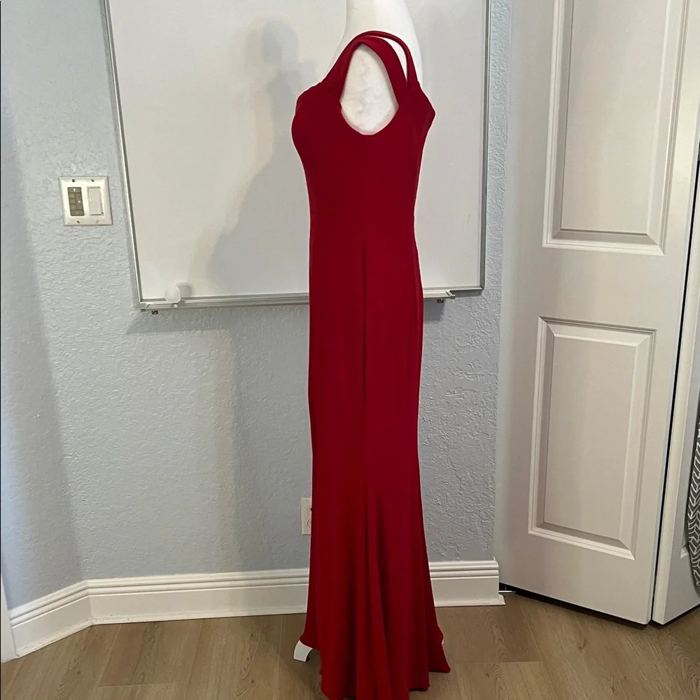 Aqua Red Sleeveless Sweetheart Maxi Dress - Picture 8 of 10